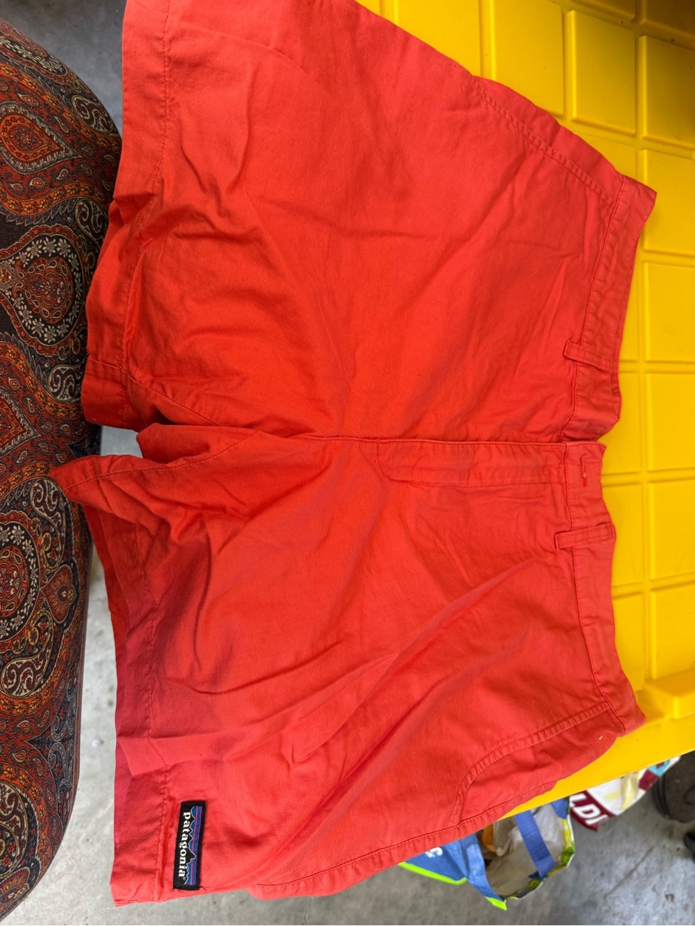 Patagonia Men's Red Flat Front Shorts